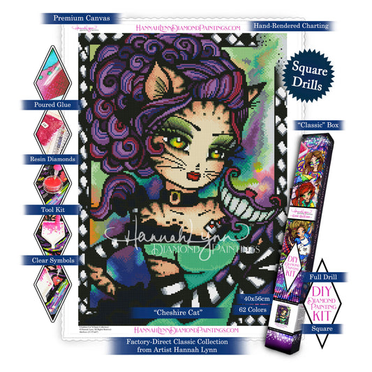 Cheshire Cat-Hannah Lynn Classic Collection™ (Square or Round)