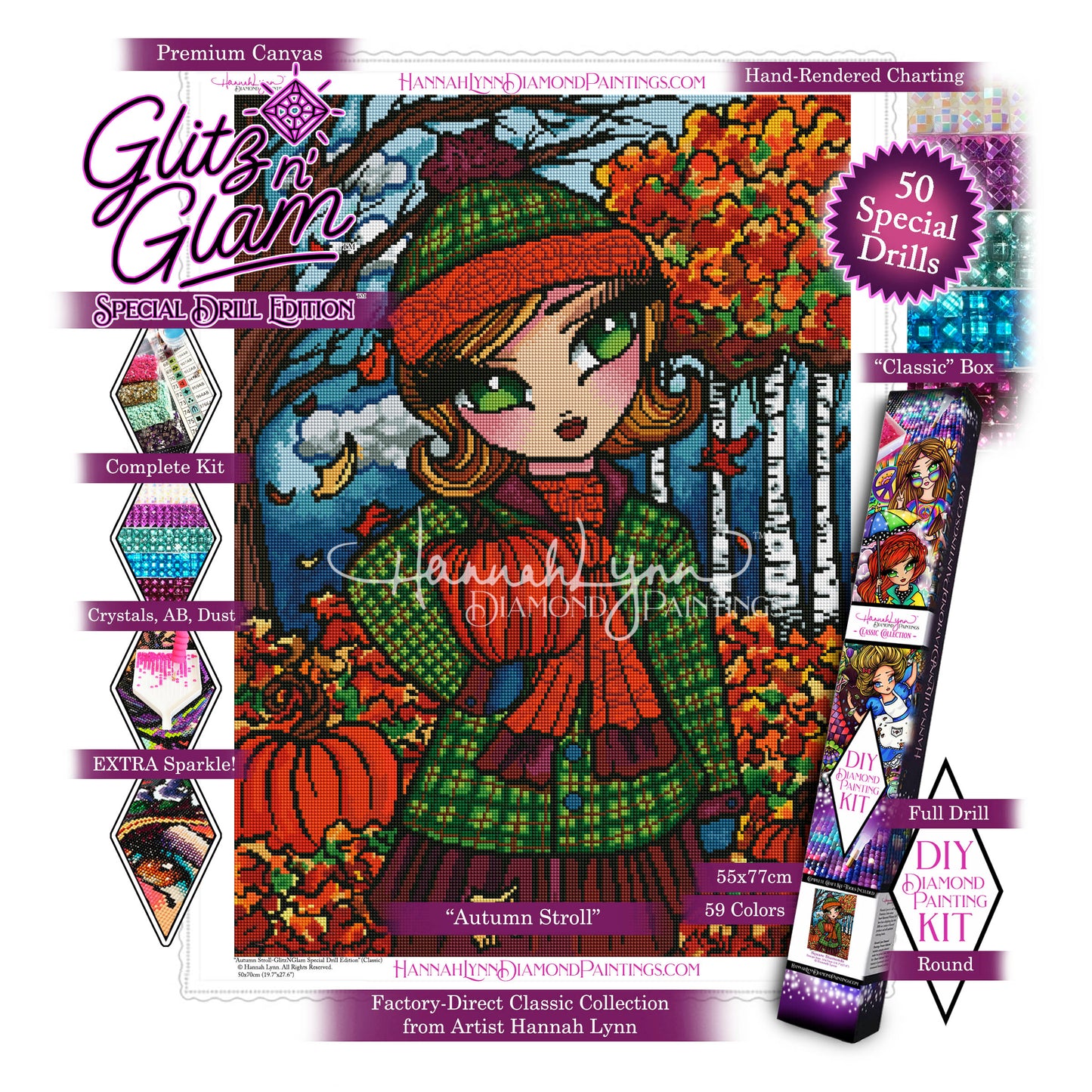Autumn Stroll-Hannah Lynn Classic Collection™ (Square or Round)