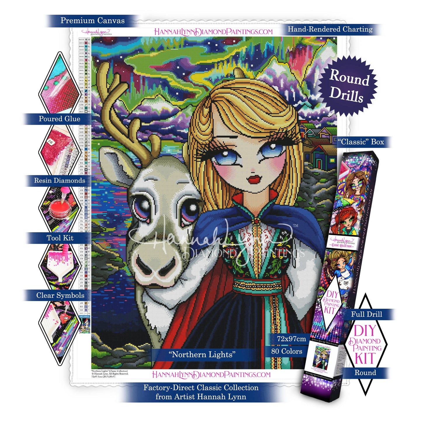 Northern Lights-Hannah Lynn Classic Collection™ (Square or Round)