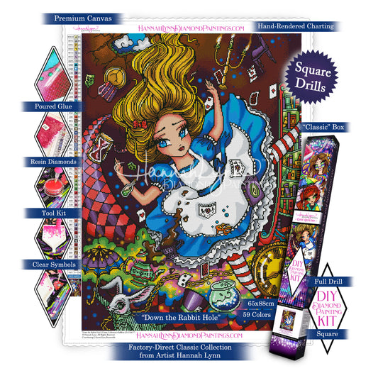 Down the Rabbit Hole-Hannah Lynn Classic Collection™ (Square or Round)