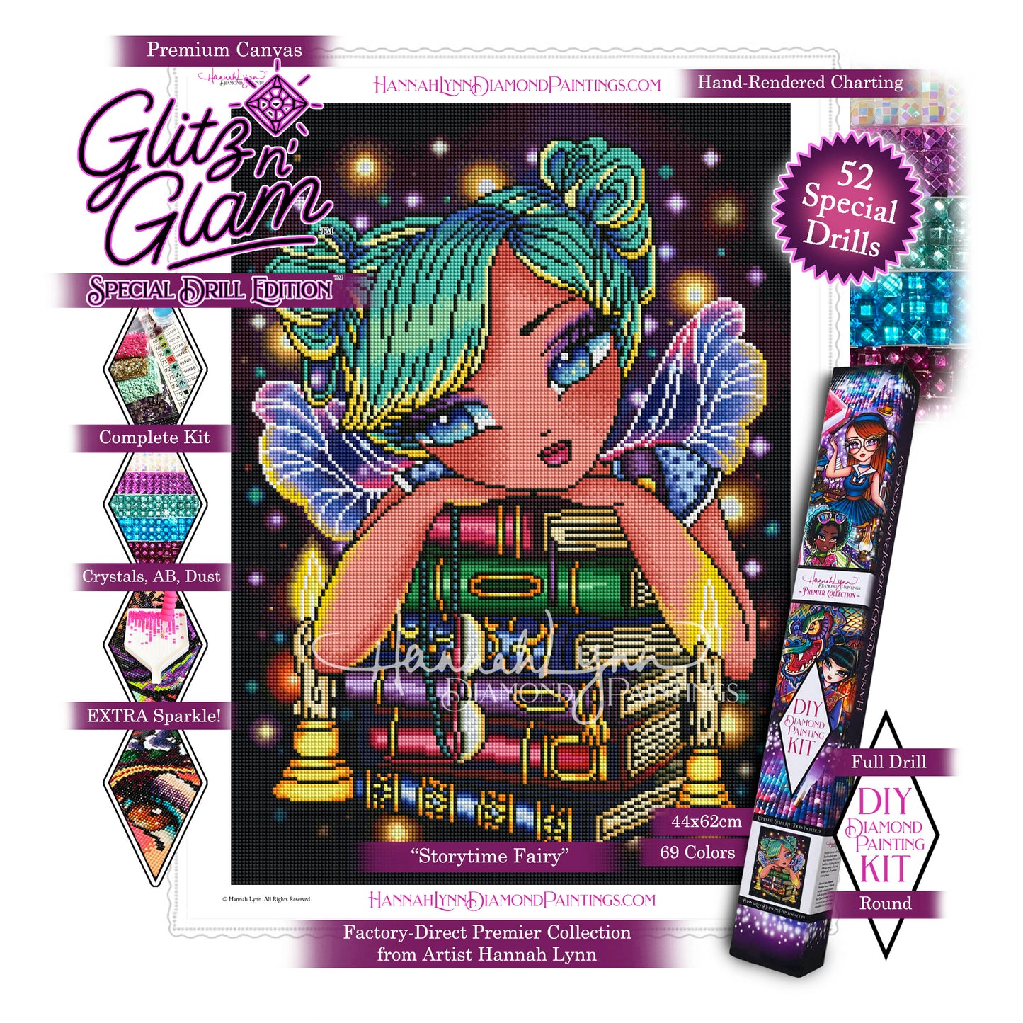 Storytime Fairy-Hannah Lynn™ Premier Collection (Square or Round)