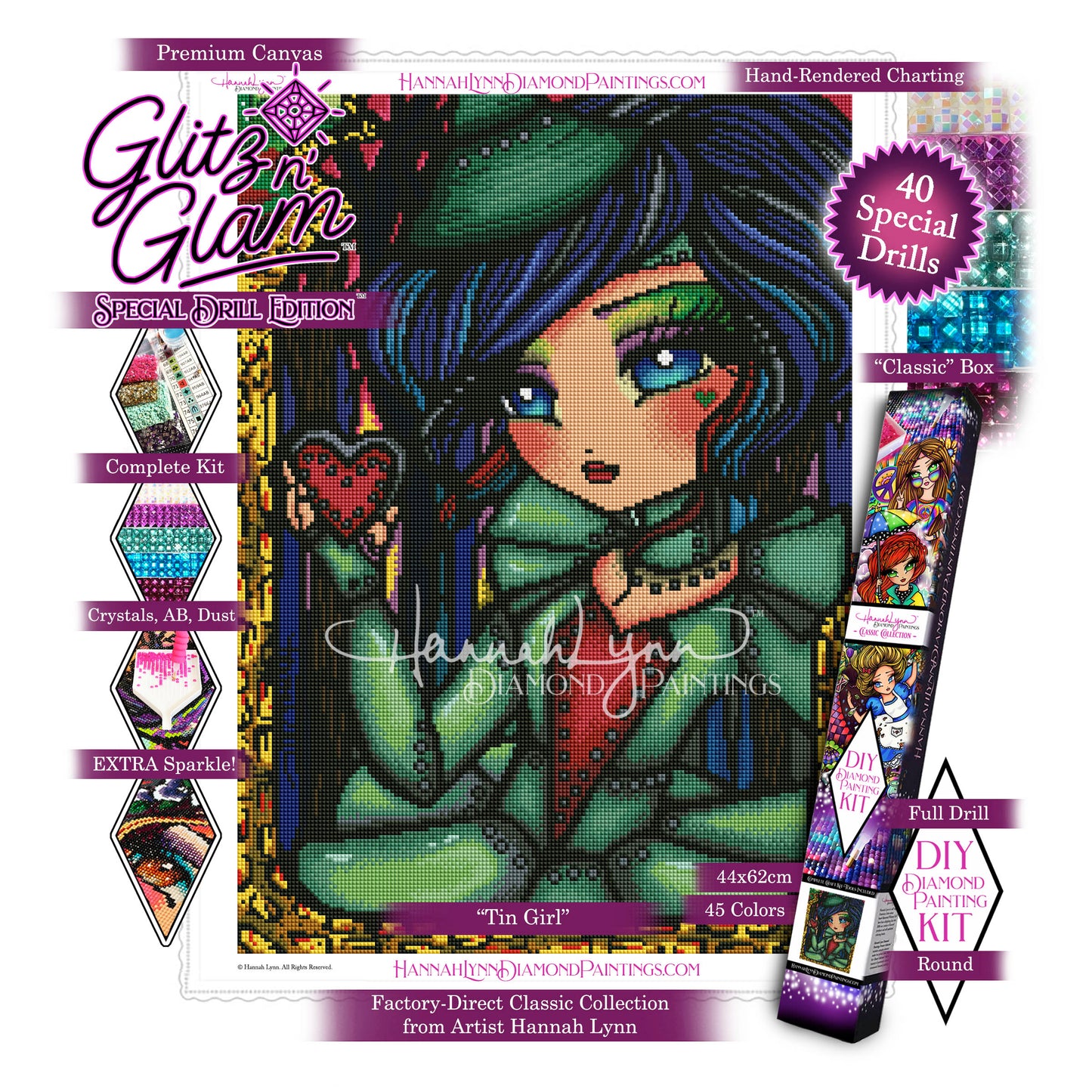 Tin Girl-Hannah Lynn Classic Collection™ (Square or Round)