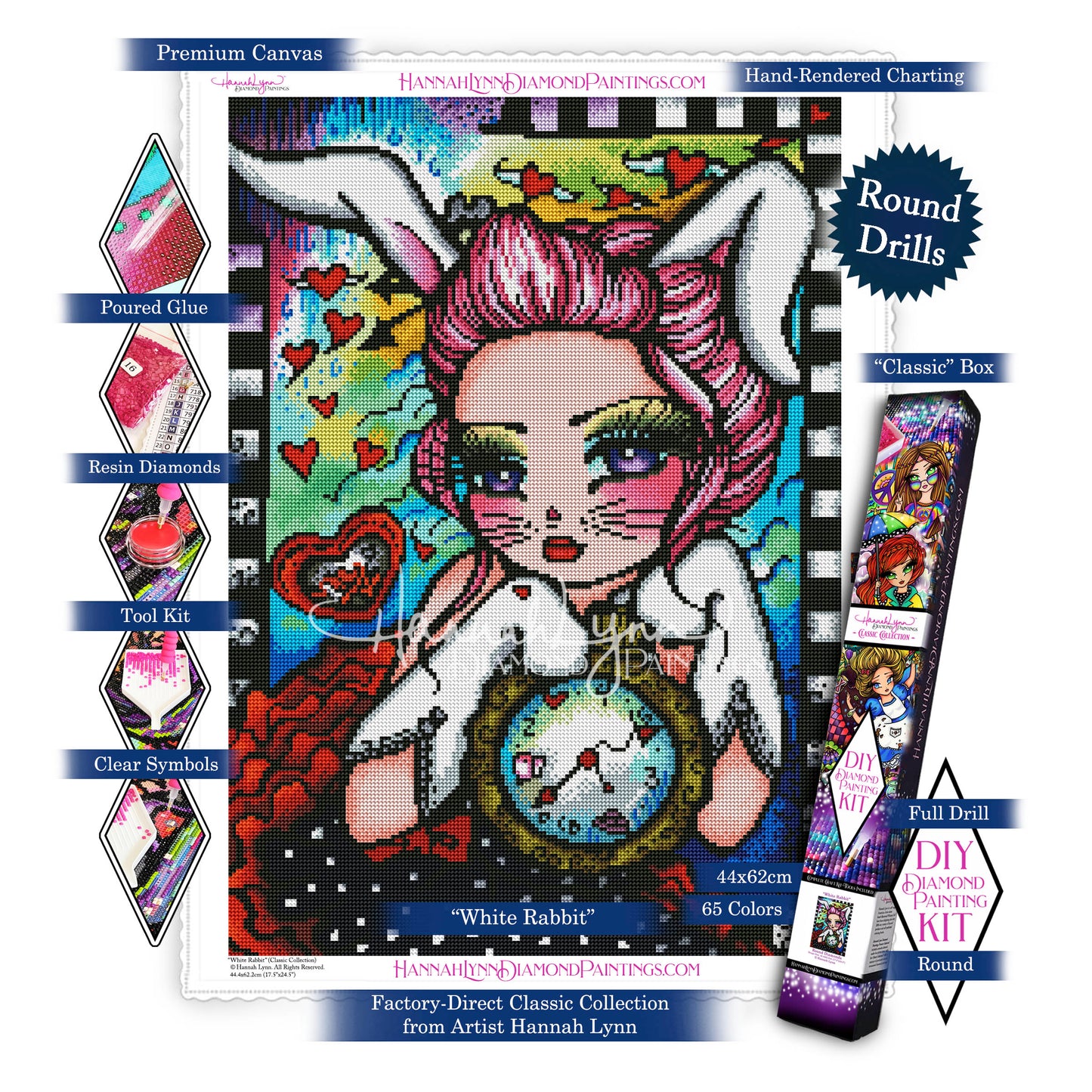 White Rabbit-Hannah Lynn Classic Collection™ (Square or Round)