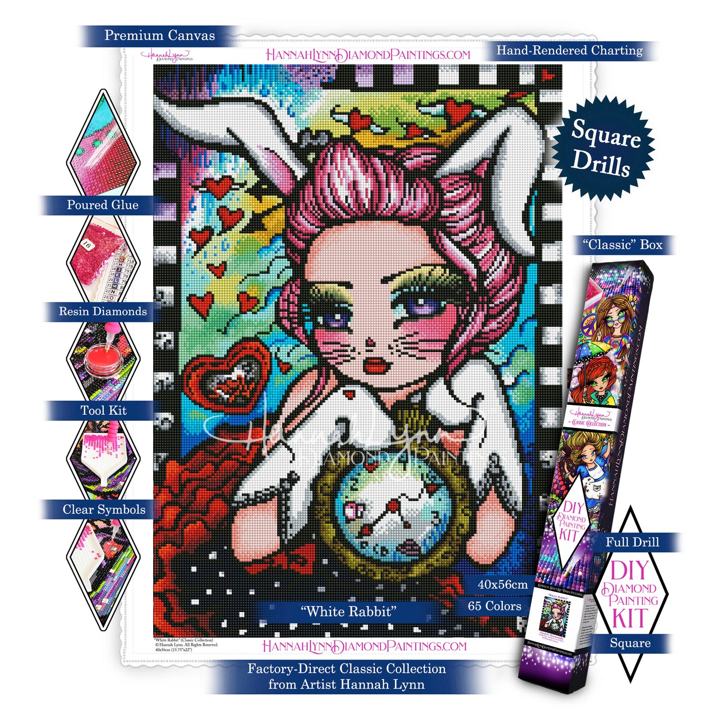 White Rabbit-Hannah Lynn Classic Collection™ (Square or Round)