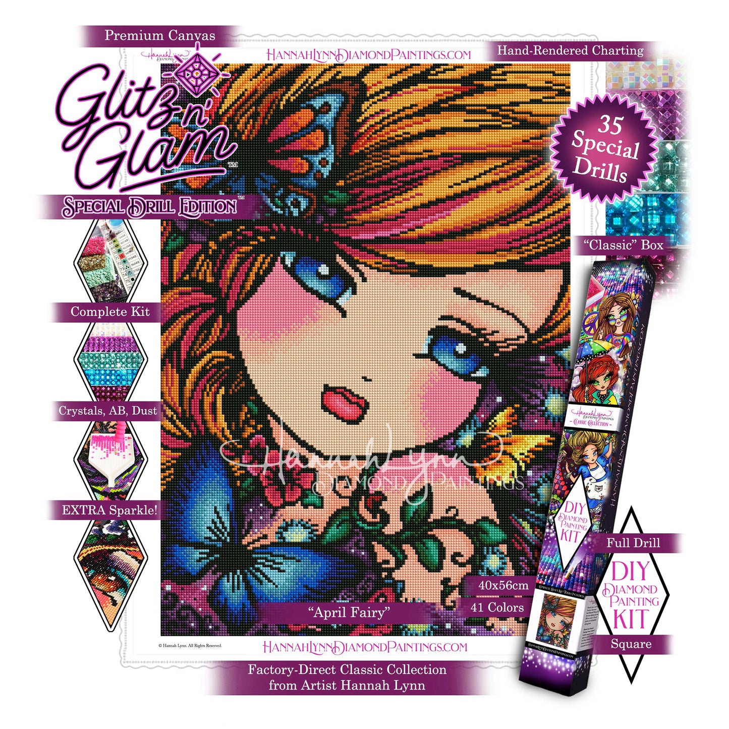 April Fairy-Hannah Lynn Classic Collection™ (Square or Round)