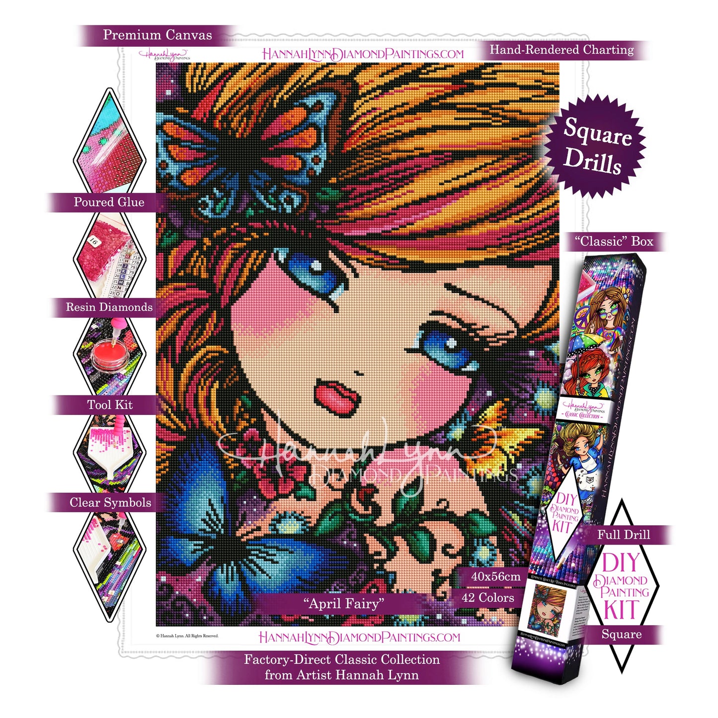 April Fairy-Hannah Lynn Classic Collection™ (Square or Round)
