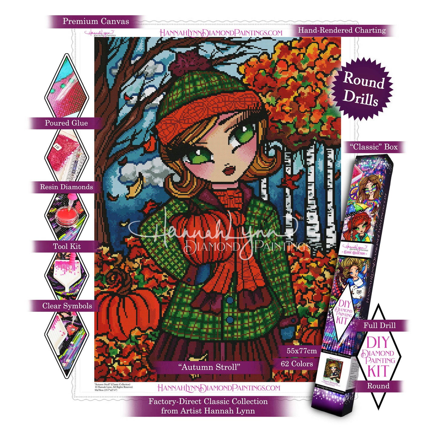 Autumn Stroll-Hannah Lynn Classic Collection™ (Square or Round)