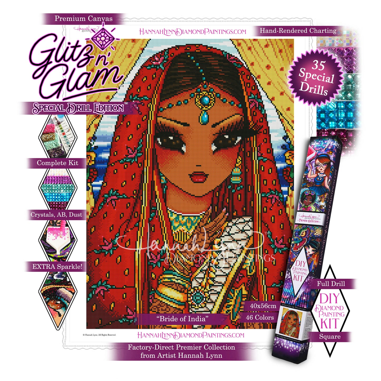 Bride of India-Hannah Lynn™ Premier Collection (Square or Round)