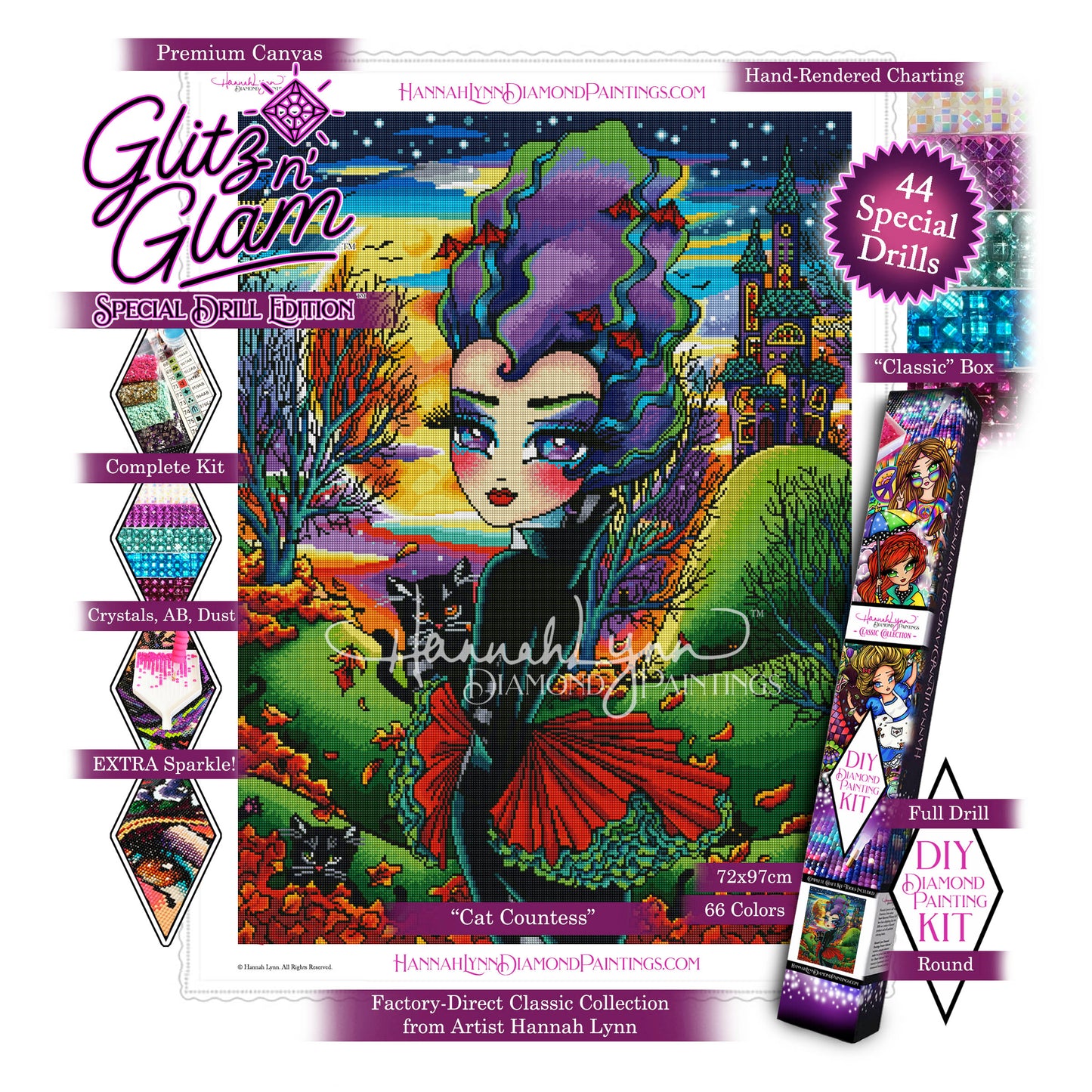 Cat Countess-Hannah Lynn™ Classic Collection (Square or Round)