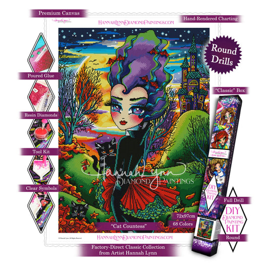 Cat Countess-Hannah Lynn Classic Collection™ (Square or Round)