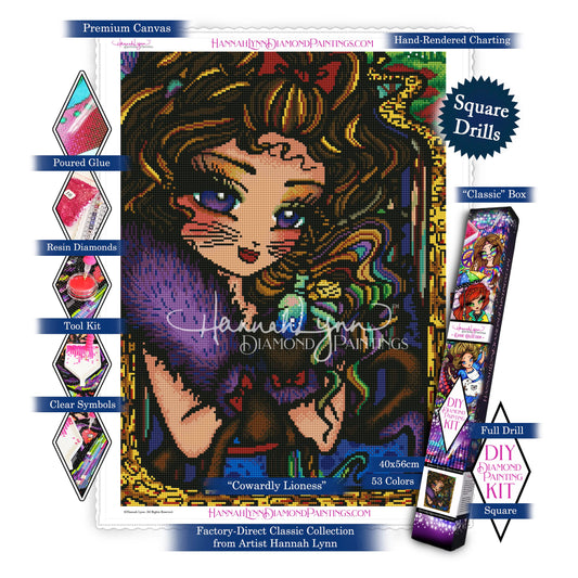 Cowardly Lioness-Hannah Lynn Classic Collection™ (Square or Round)