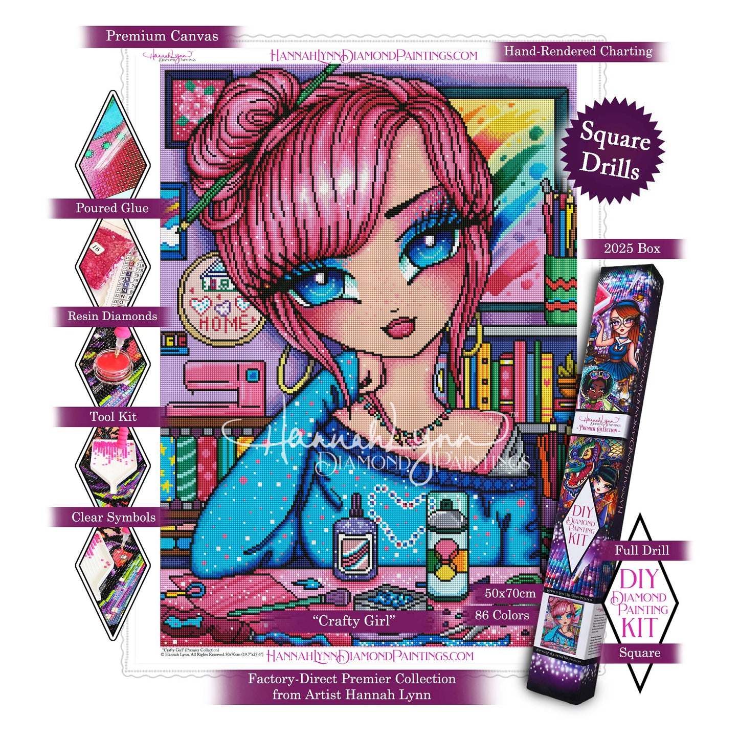 Crafty Girl-Hannah Lynn Premier Collection™ (Square or Round)