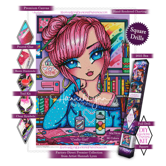Crafty Girl-Hannah Lynn Premier Collection™ (Square or Round)