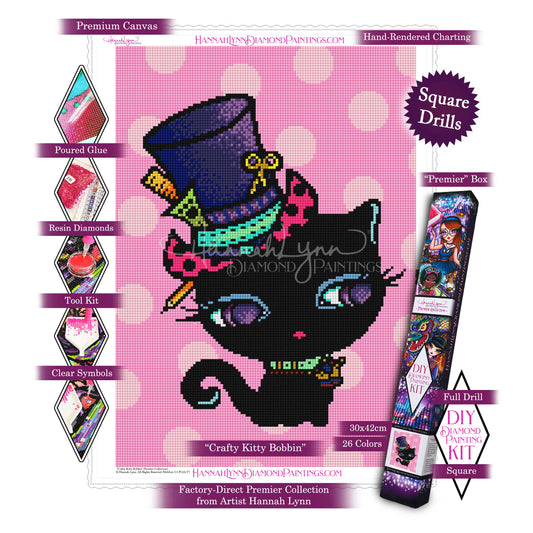 Crafty Kitty Bobbin-Hannah Lynn Premier Collection™ (Square or Round)