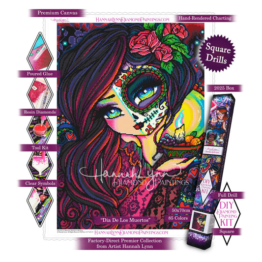 Dia De Los Muertos-Hannah Lynn Premier Collection™ (Square or Round)