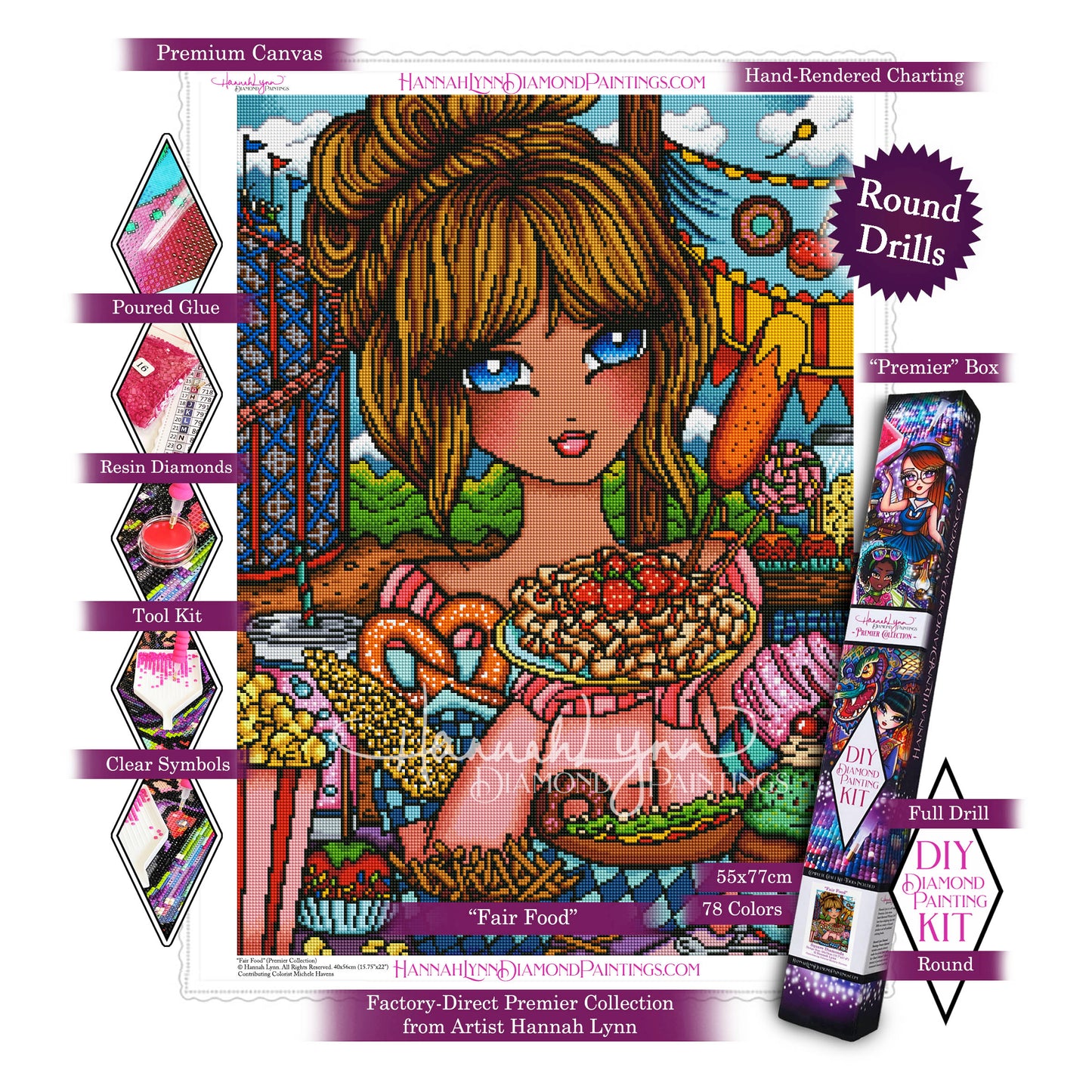 Fair Food-Hannah Lynn Premier Collection™ (Square or Round)