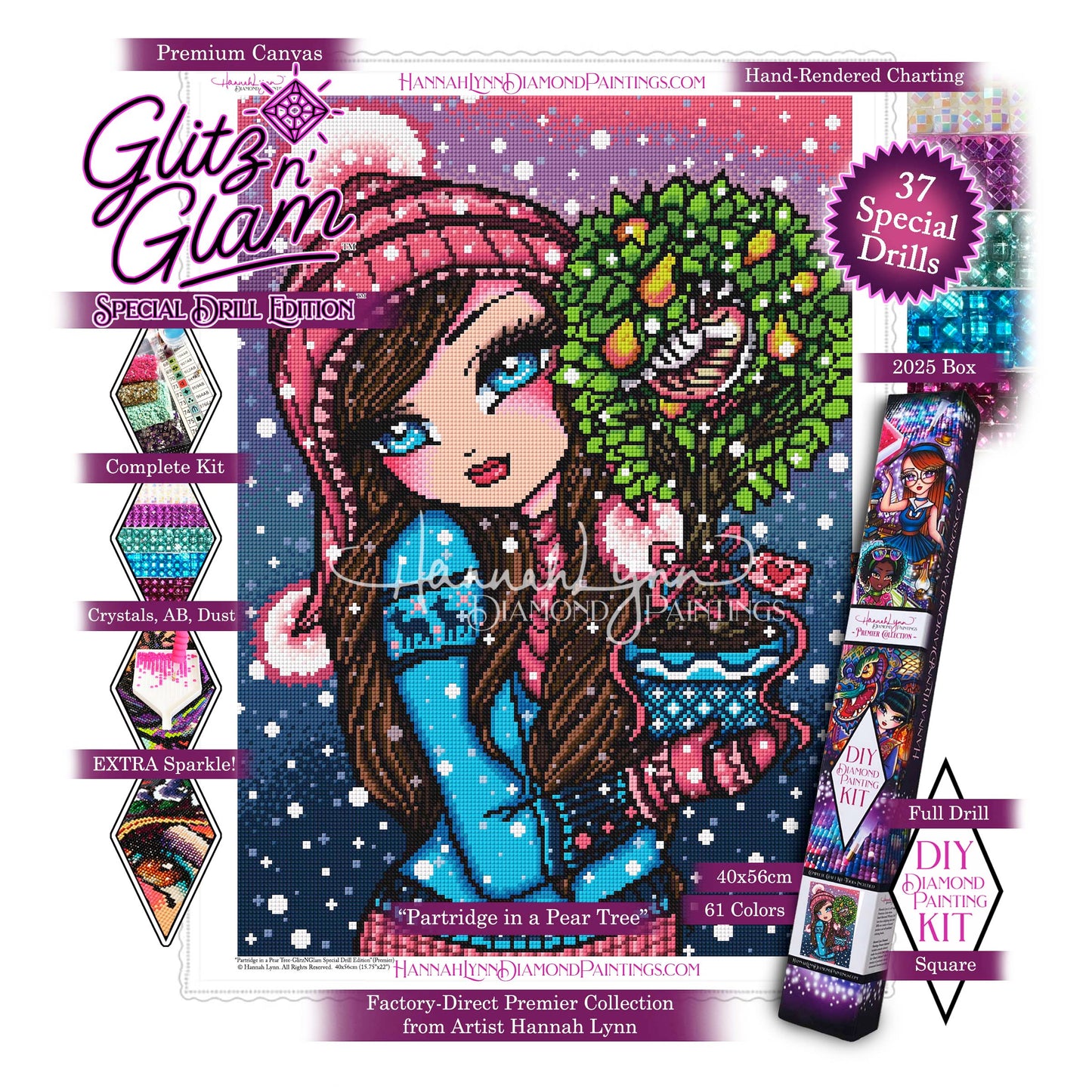 Partridge in a Pear Tree-Hannah Lynn Premier Collection™ (Square or Round)