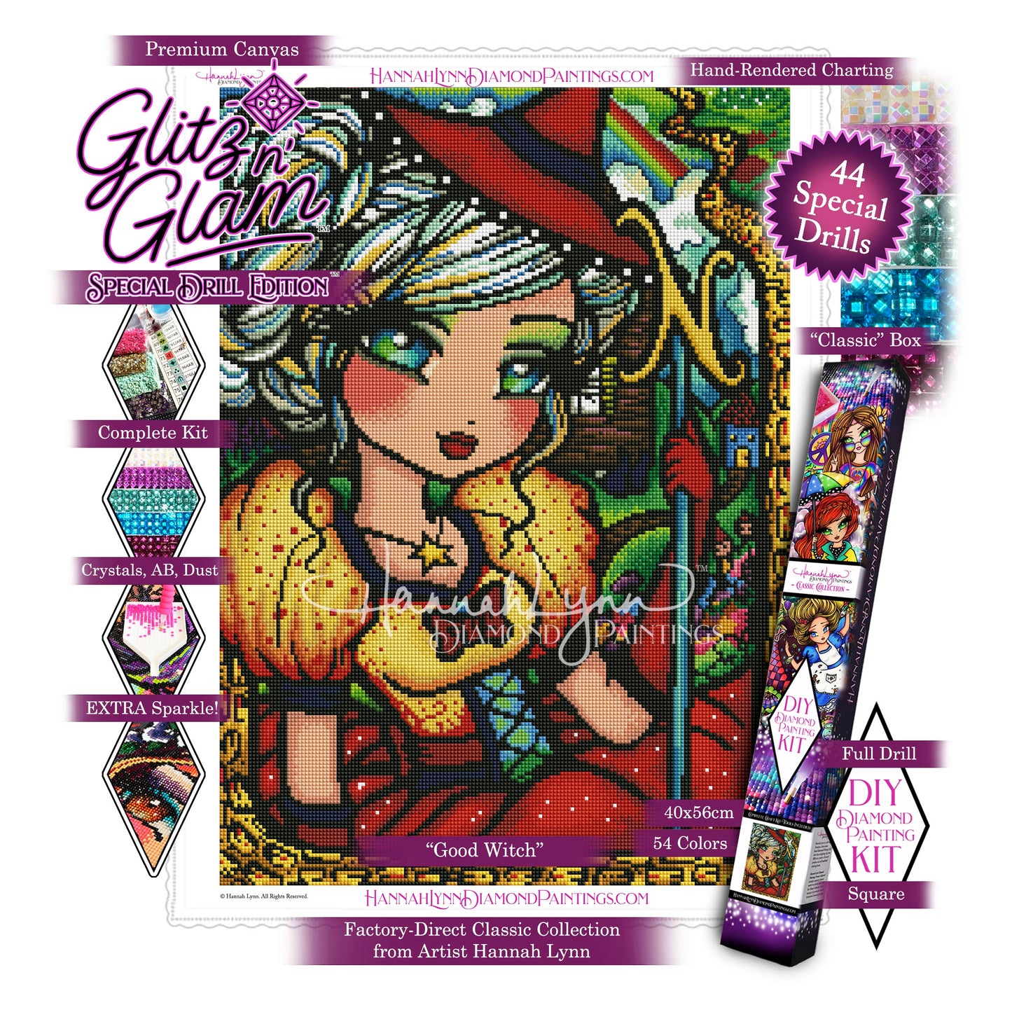 Good Witch-Hannah Lynn Classic Collection™ (Square or Round)