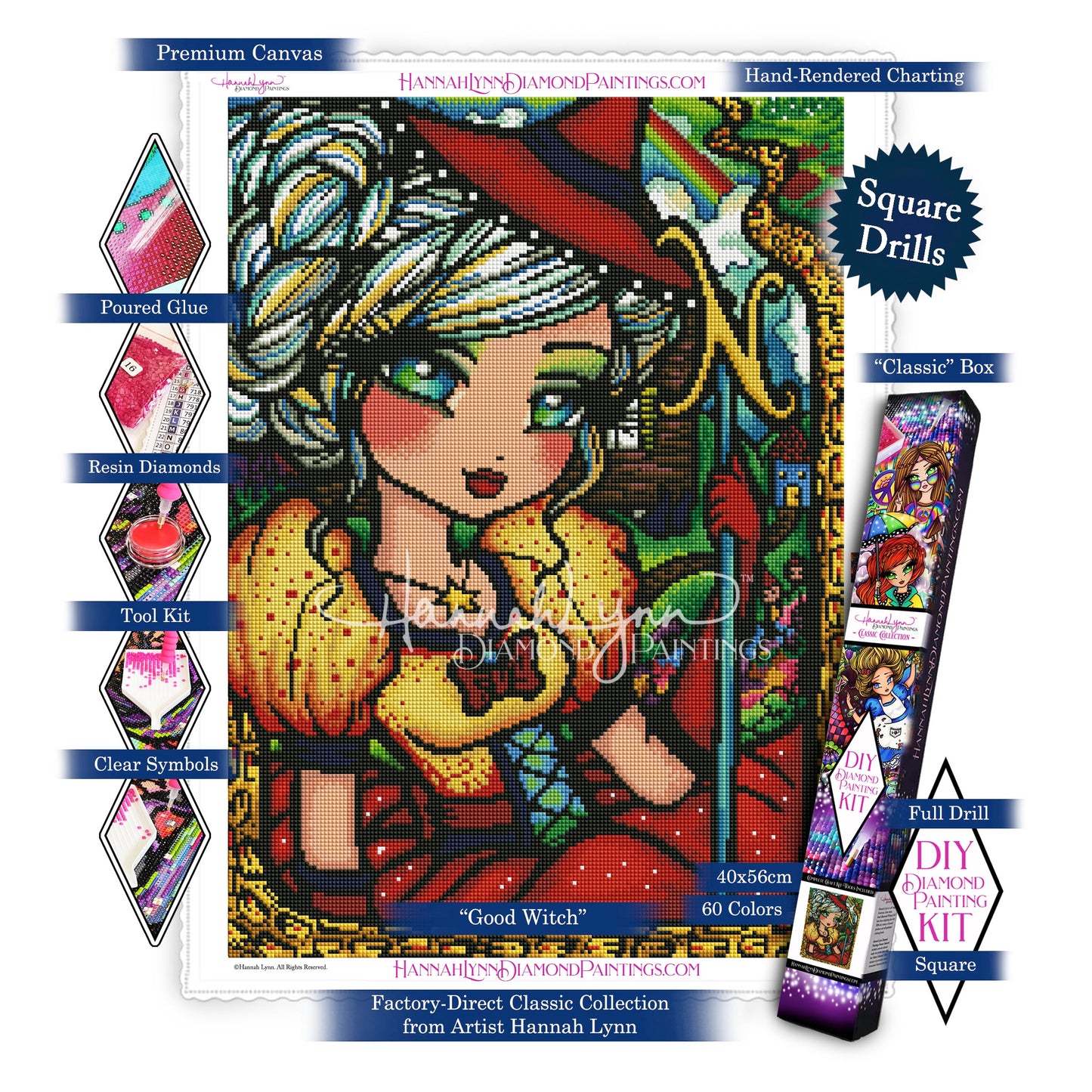 Good Witch-Hannah Lynn Classic Collection™ (Square or Round)