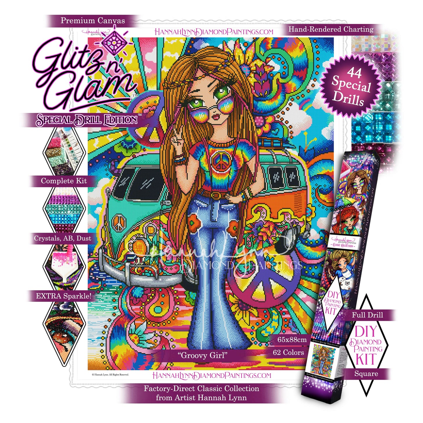Groovy Girl-Hannah Lynn™ Classic Collection (Square or Round)
