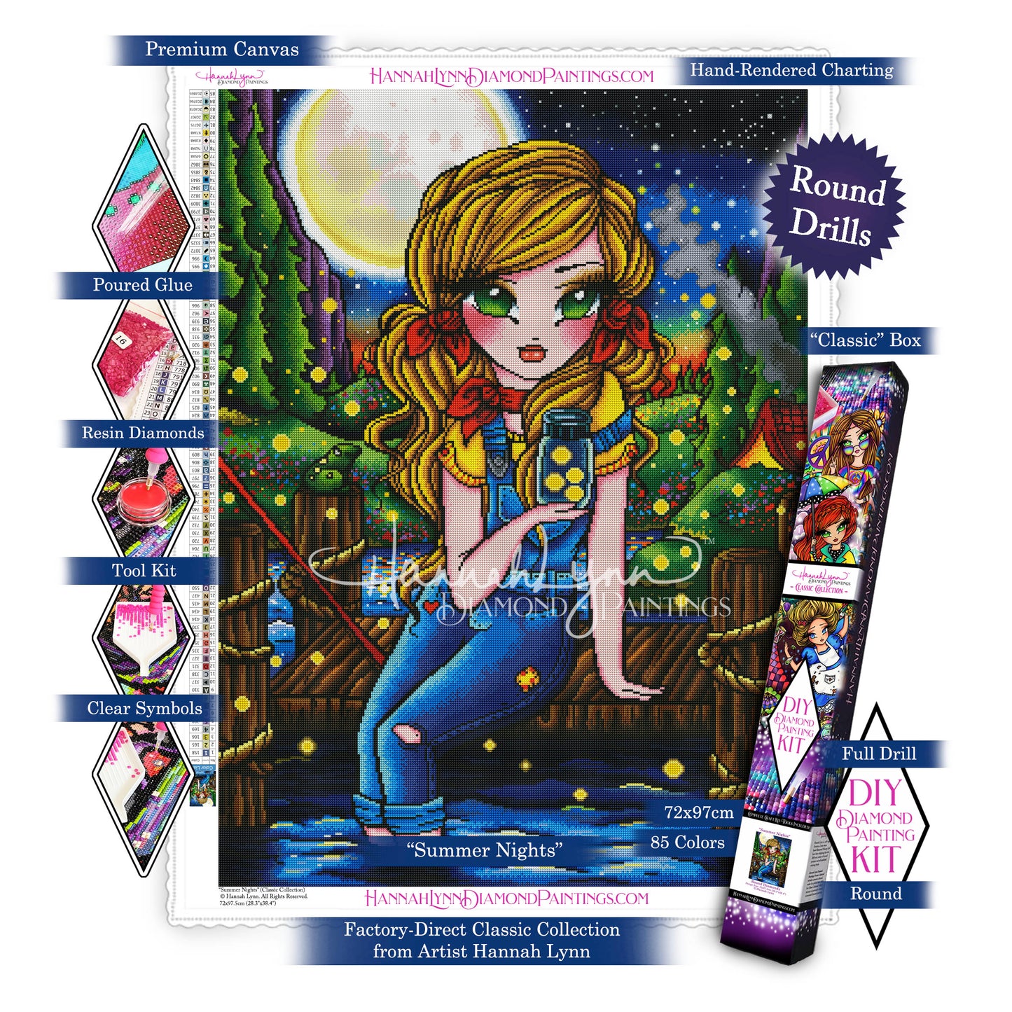 Summer Nights-Hannah Lynn Classic Collection™ (Square or Round)