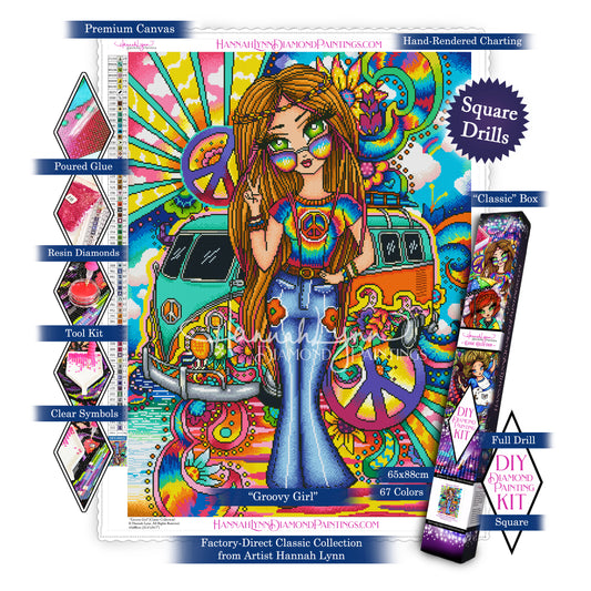 Groovy Girl-Hannah Lynn Classic Collection™ (Square or Round)
