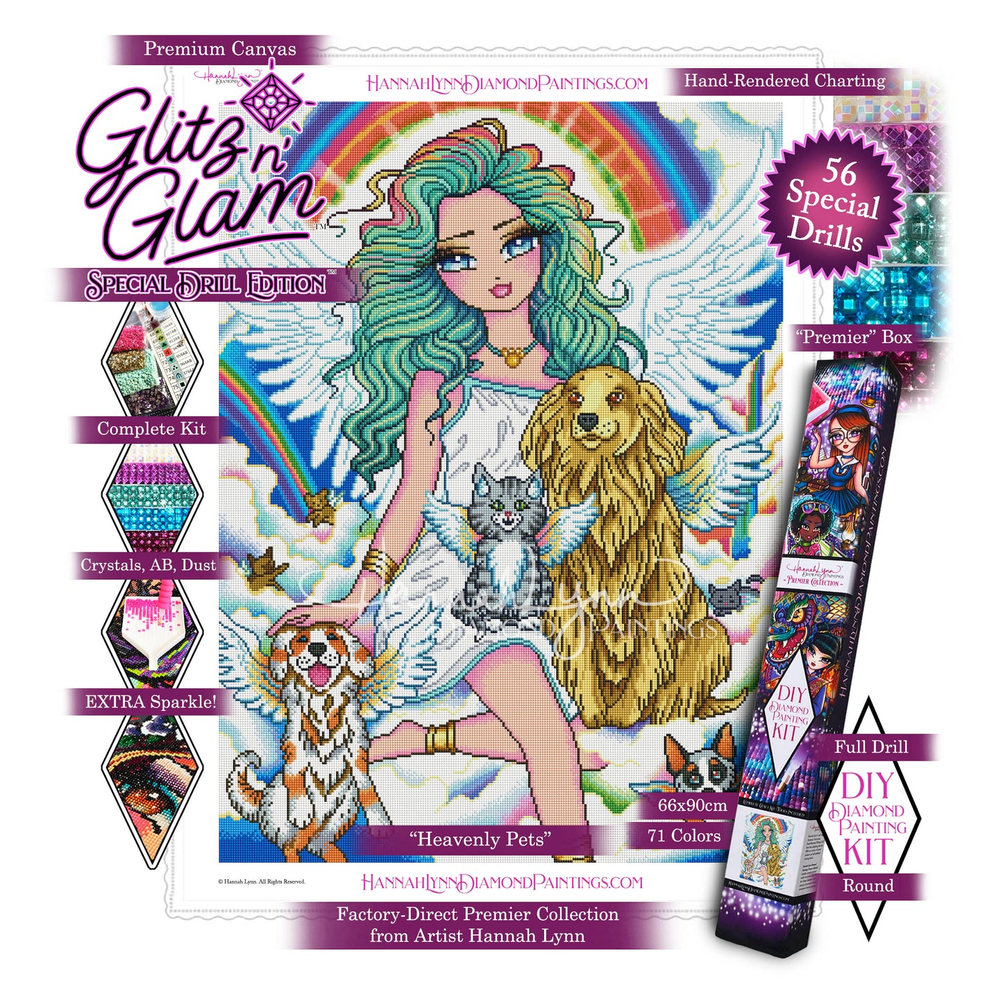 Heavenly Pets-Hannah Lynn Premier Collection™ (Square or Round)