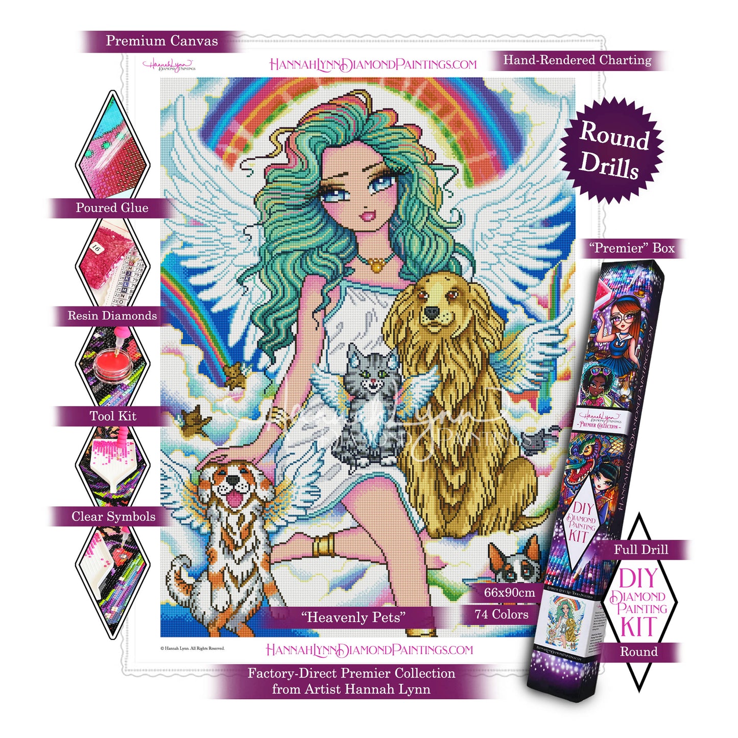Heavenly Pets-Hannah Lynn Premier Collection™ (Square or Round)