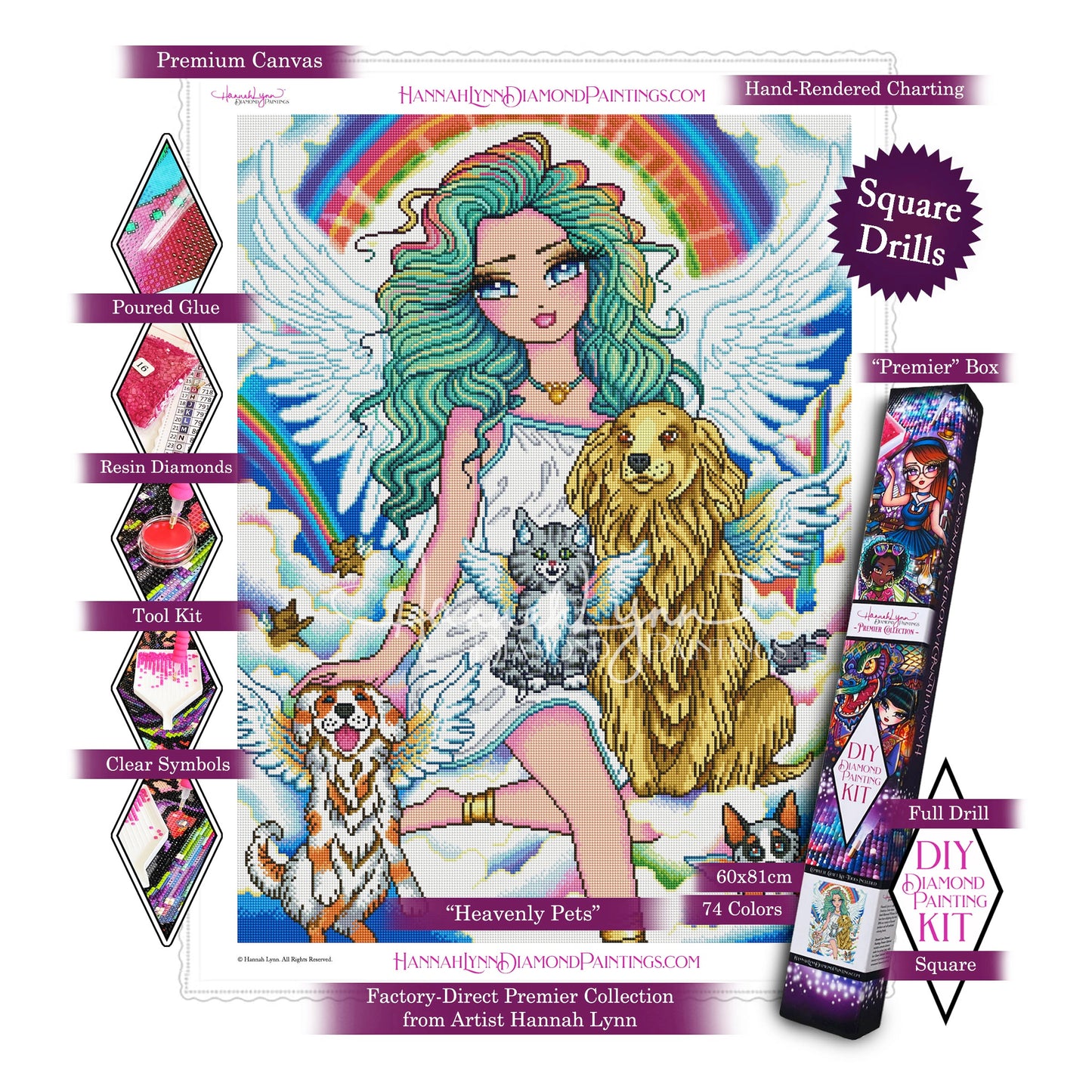Heavenly Pets-Hannah Lynn Premier Collection™ (Square or Round)