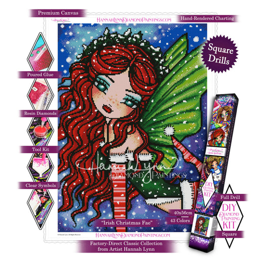 Irish Christmas Fae-Hannah Lynn™ Classic Collection (Square or Round)