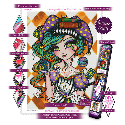 Jester Girl-Hannah Lynn Classic Collection™ (Square or Round)