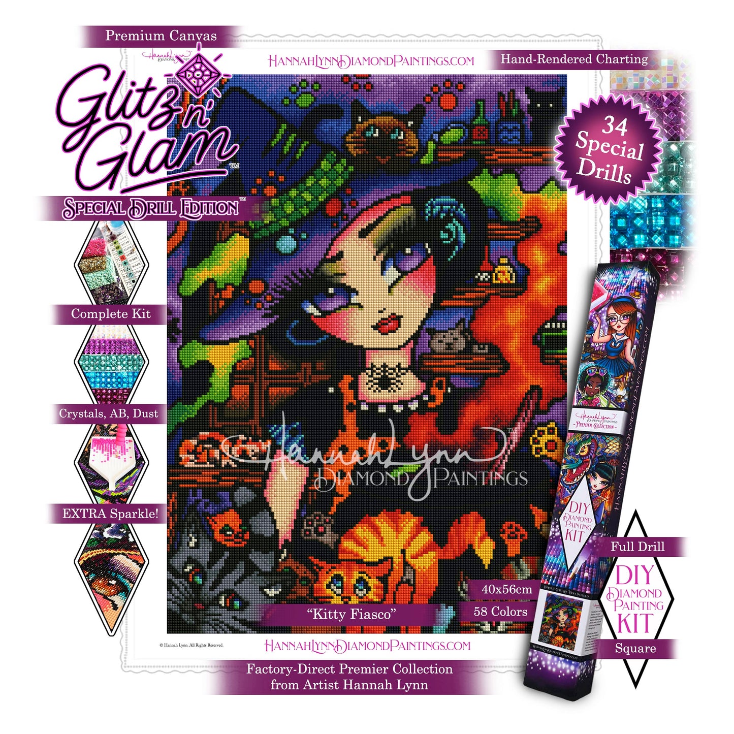 Kitty Fiasco-Hannah Lynn™ Premier Collection (Square or Round)