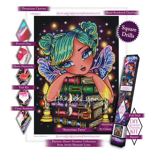 Storytime Fairy-Hannah Lynn™ Premier Collection (Square or Round)