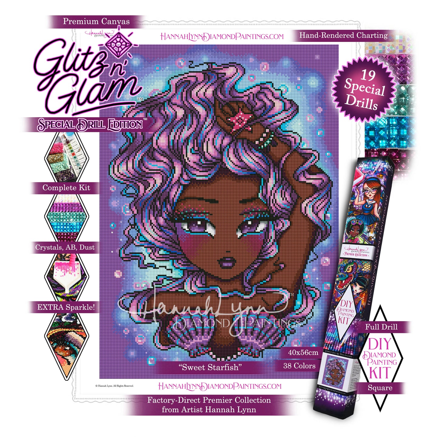 Sweet Starfish-Hannah Lynn™ Premier Collection (Square or Round)