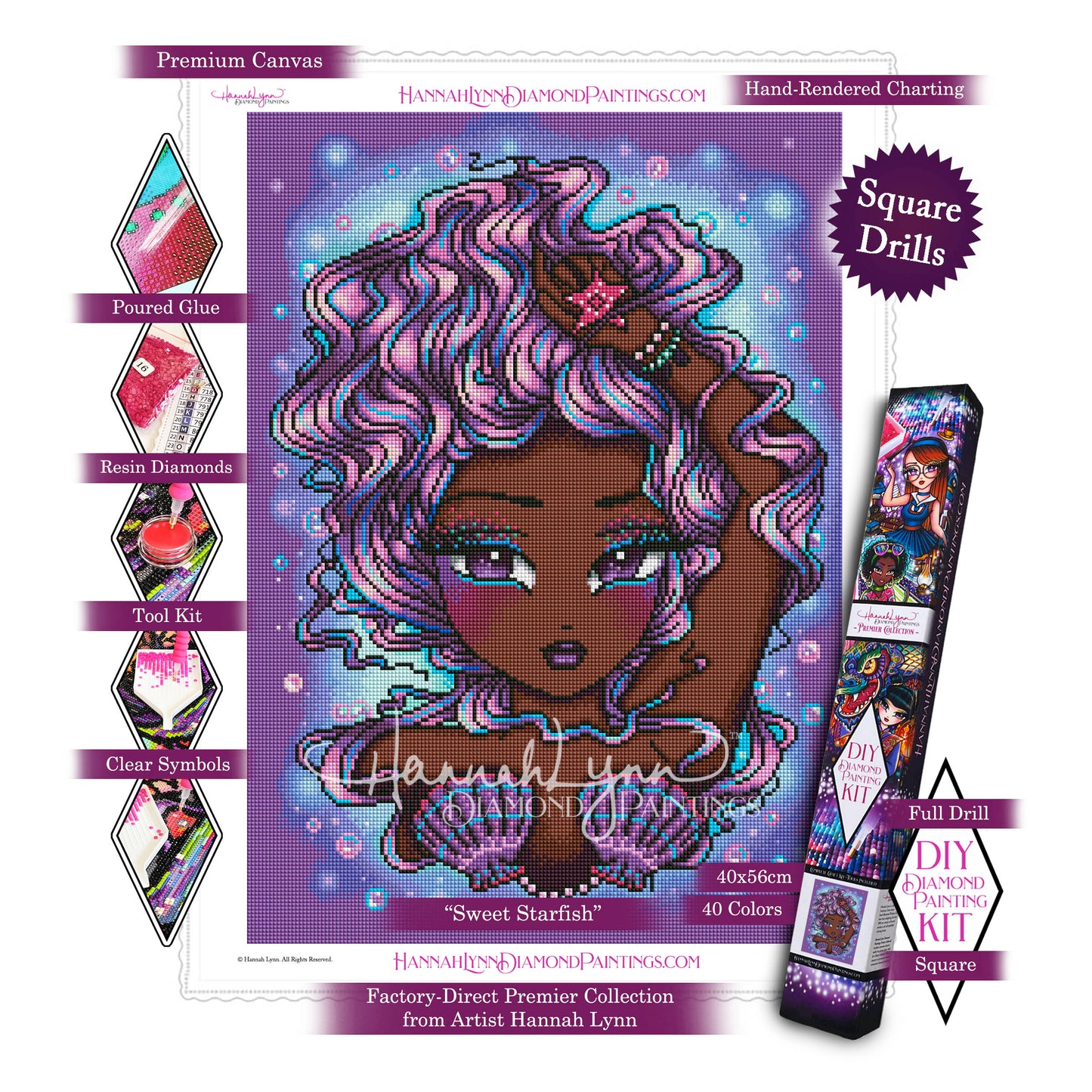 Sweet Starfish-Hannah Lynn™ Premier Collection (Square or Round)